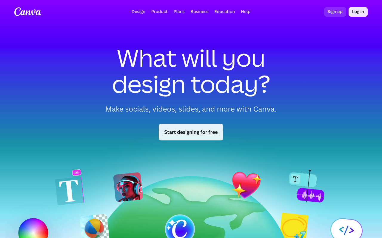 Screenshot of Canva AI - AI tools integrated into Canva for design, image generation, and content creation.