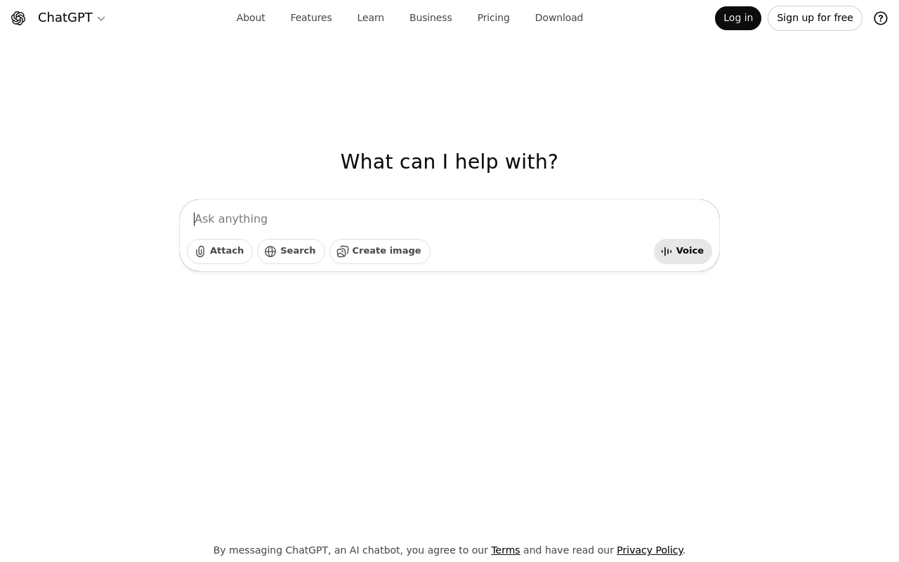 Screenshot of ChatGPT - Leading general-purpose AI assistant for writing, research, coding, and creative tasks. Features GPT
