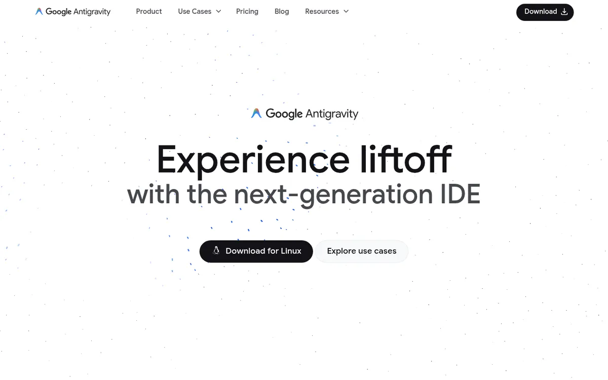 Google Antigravity screenshot