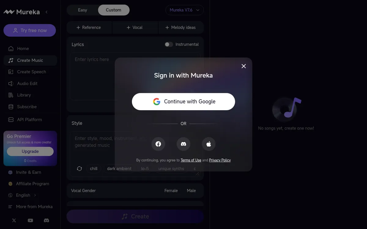 Mureka AI screenshot